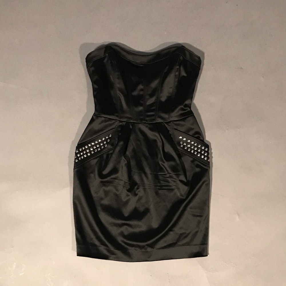 Bebe Strapless Edgy dress